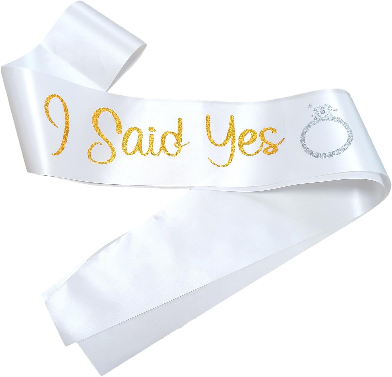 Magnusson's Garden I Said Yes Sash for Future Mrs, Engagement Proposal Party Wedding Announcement, Bachelorette Bridal Shower Sash for Bride to Be