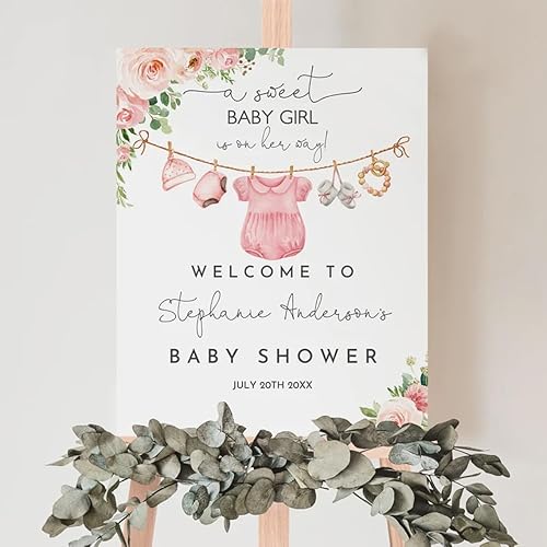 Miniatura 4 de Letrero personalizado para baby shower, letrero de patio para baby shower, decoraciones de baby shower, decoraciones bohemias para baby shower, baby