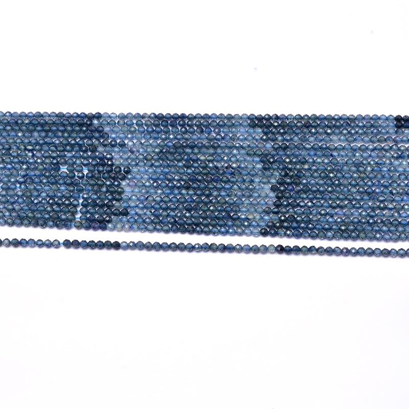 Saphir bleu perles rondelles 2mm pour enfilage de bijoux fins et tissage de perles