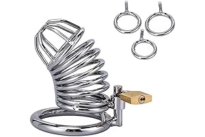 Chastity cage for Men Steel Chastity Devices Cock cage Male Chastity Belts...
