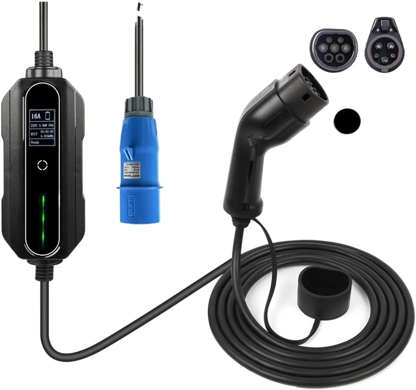 ワイヤレスアダプタ Ev充電ケーブル, ポータブル EV 充電器タイプ 2 調整可能な電流 32A