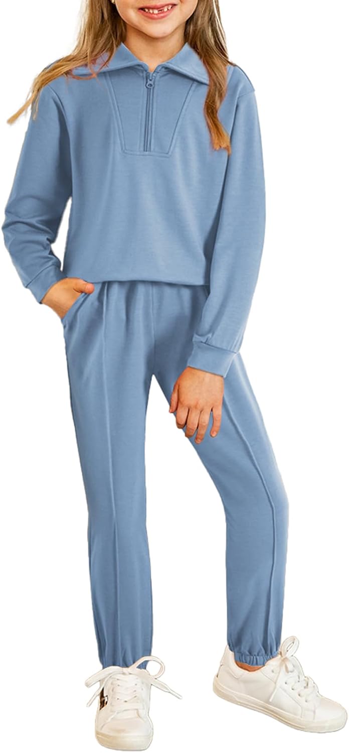 blibean Teen Girls Fall Cotton Sweat Suits Kids Pants Sets Size 6-15 Years - Image 3