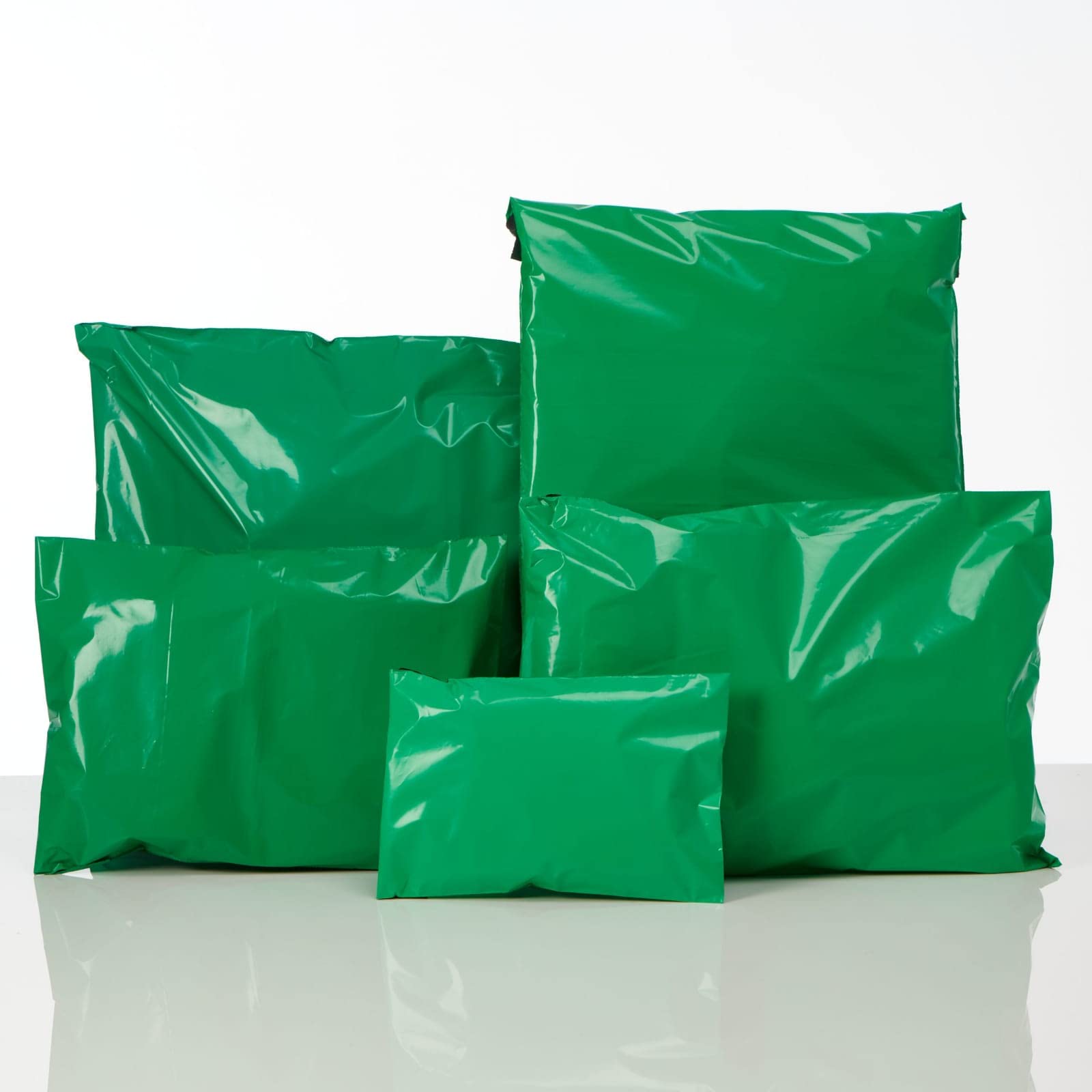 YNK Courier Bags 6.5 X 8 With Jackat With Pod Glossy finished Secured Courier bag/Sales Envelopes Polybag (Pack of 50, green) 2