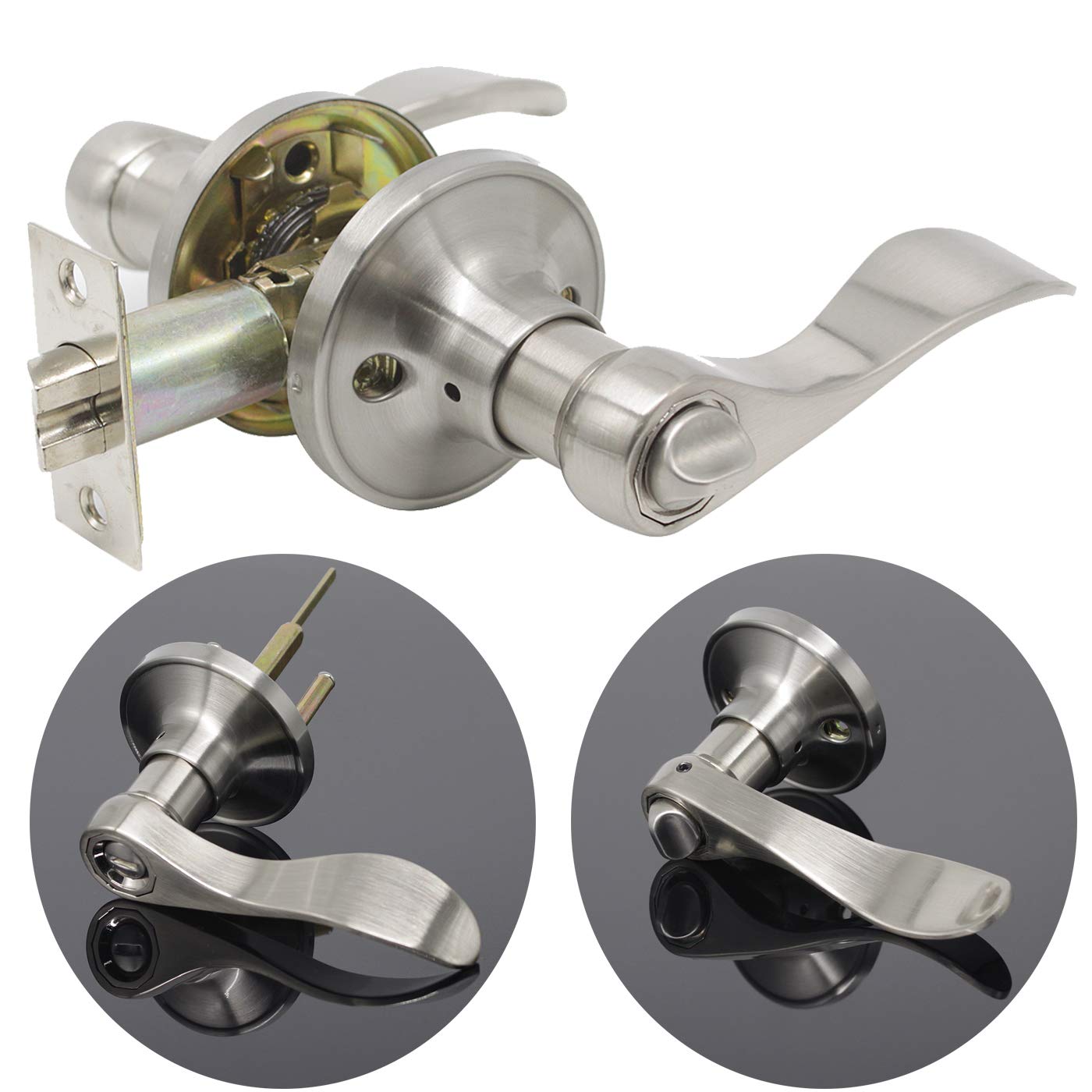 PENNY LANE15 Pack Handles Gobrico Fi Wave Drop Privacy Door Locksets