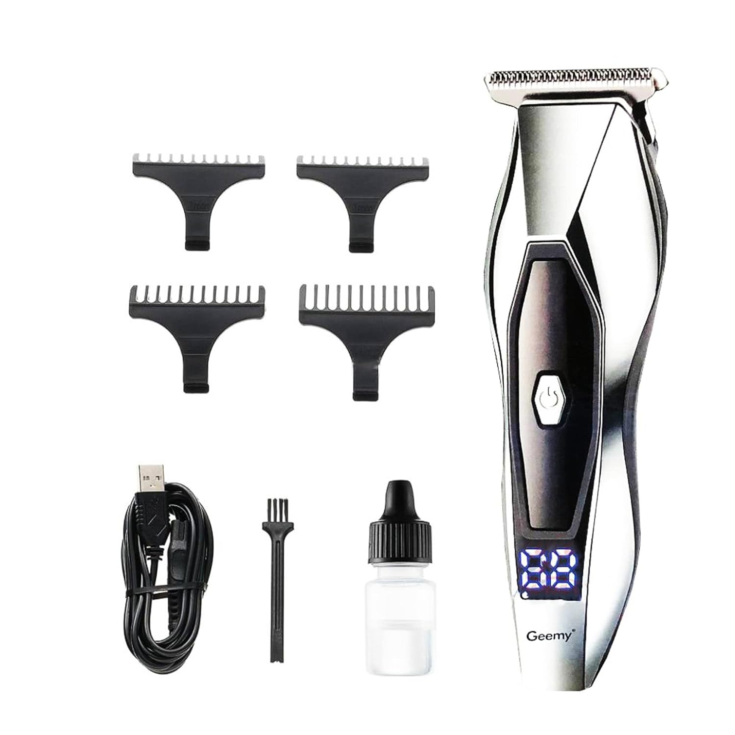 Veentus Professionals Design Perfect Shaver And Haircut Rechargeable Beard And Moustaches Hair Machine And Trimming With Cord And Without Cordless Use.(Silver),Men Veentus Professionals Design Perfect Shaver And Haircut Rechargeable Beard And Moustaches Hair Machine And Trimming With Cord And Without Cordless Use.(Silver),Men