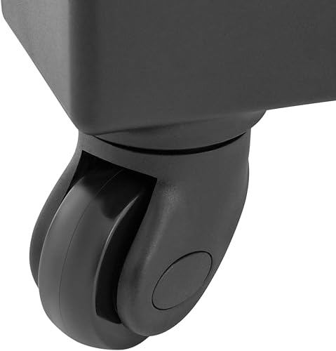 Miniatura 6 de Goudergo Estuche de tren de maquillaje de 3 niveles con 4 ruedas, estuche de alta seguridad con ruedas para maquillaje, organizador de esmalte de