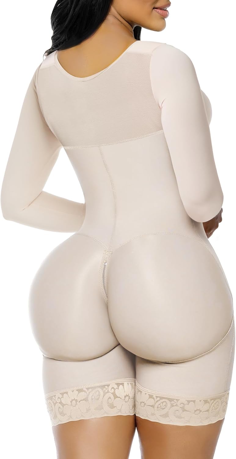 YIANNA Fajas Colombianas Moldeadoras Postpartum Shapewear for Women Tummy Control Arm Compression Butt Lifter Body Shaper - Image 2