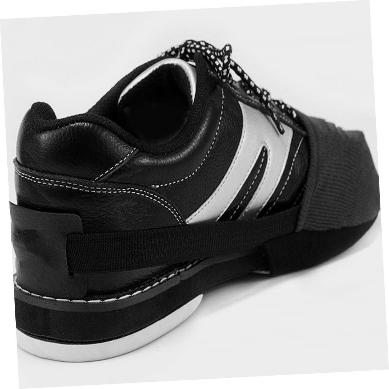 LIOOBO 1 Pair Bowling Slide Shoe Cover Elastic Band Bowling Ball Sliders for Boys and Girls Bowling Sports Supplies Easy to Wear and Remove Black