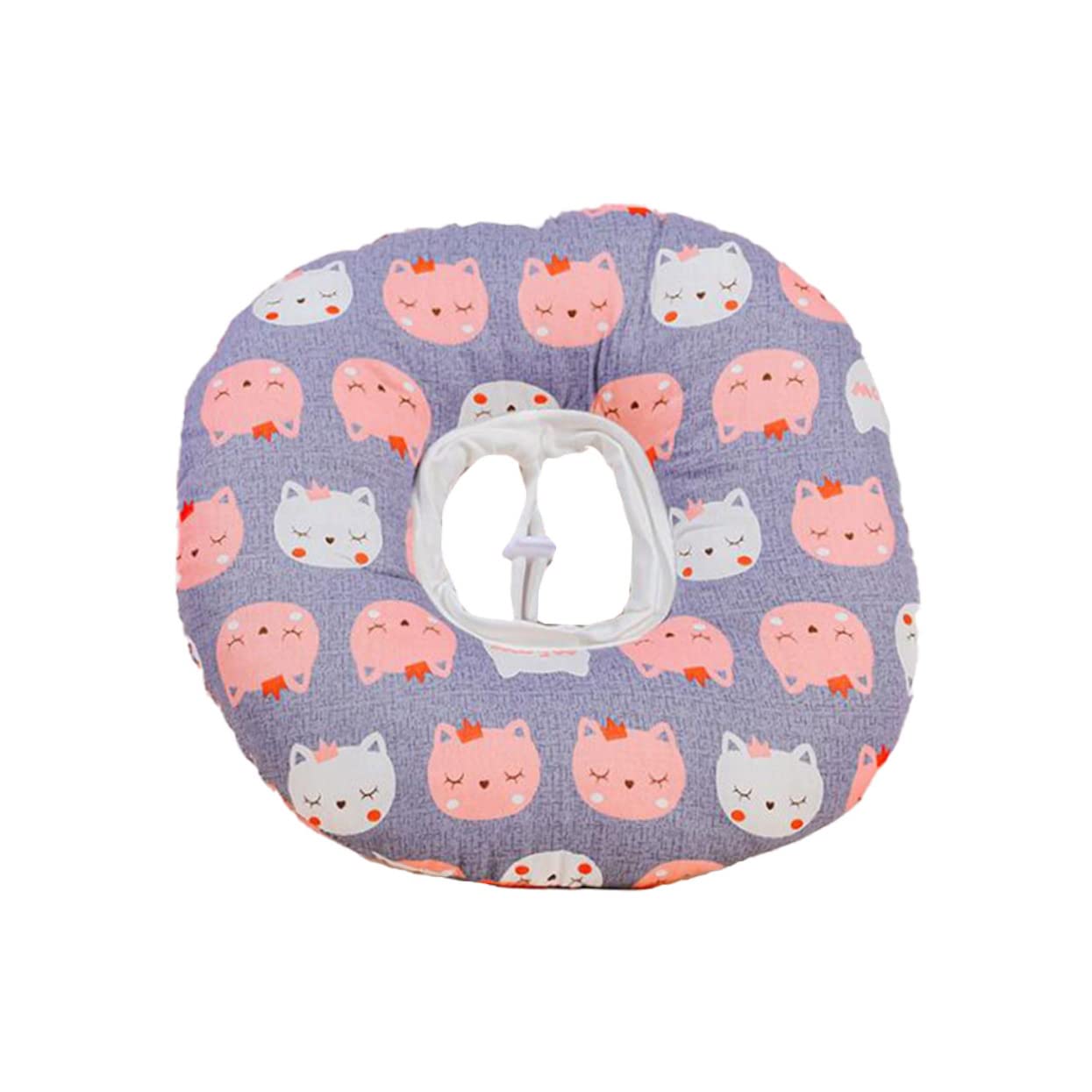 Happyyami 3piezas Collar Protector Inflable De Algodón para Mascotas Confortable y Previene Lameduras y Mordeduras Diseño Aleatorio s