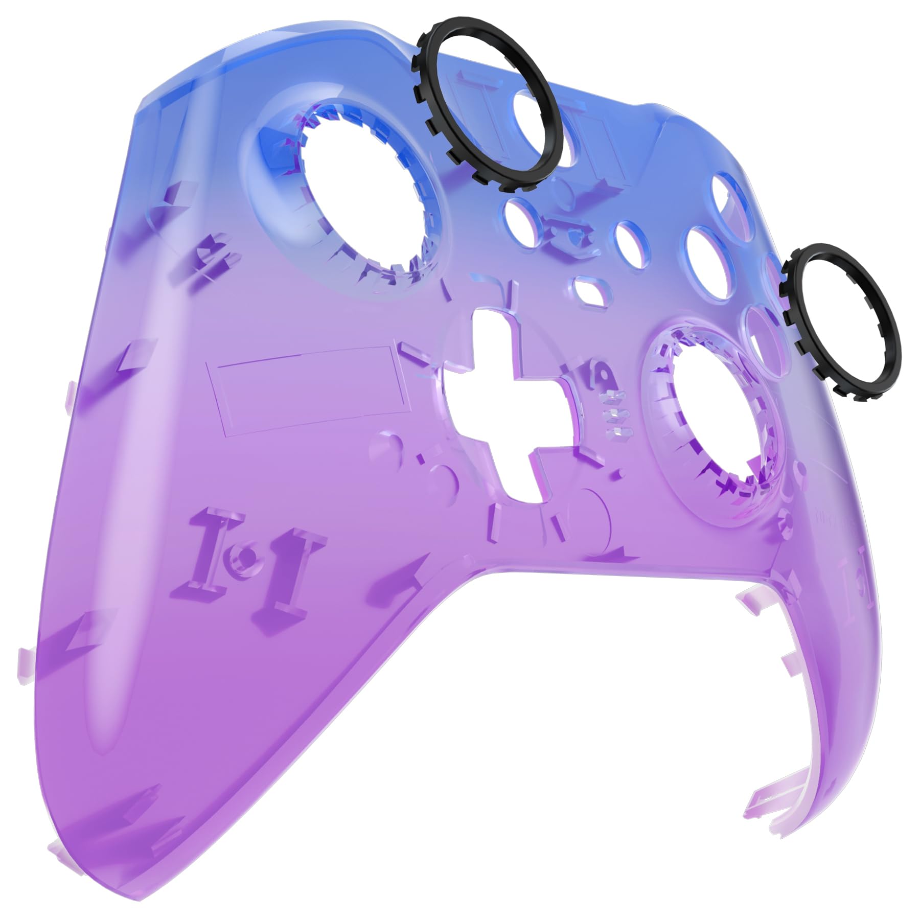 eXtremeRate Carcasa para Xbox One Elite Protectora Placa Frontal Reemplazo Kit Cubierta Shell Funda para Xbox One Elite Series 2 Modelo 1797 Mando-Incluye Anillos de Joysticks(Bluebell Gradiente) — view 8