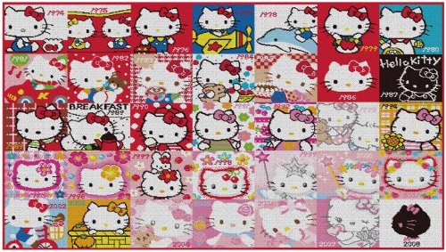 Amazon｜SANRIO ハローキティ:35年 シェニールブランケット 451050