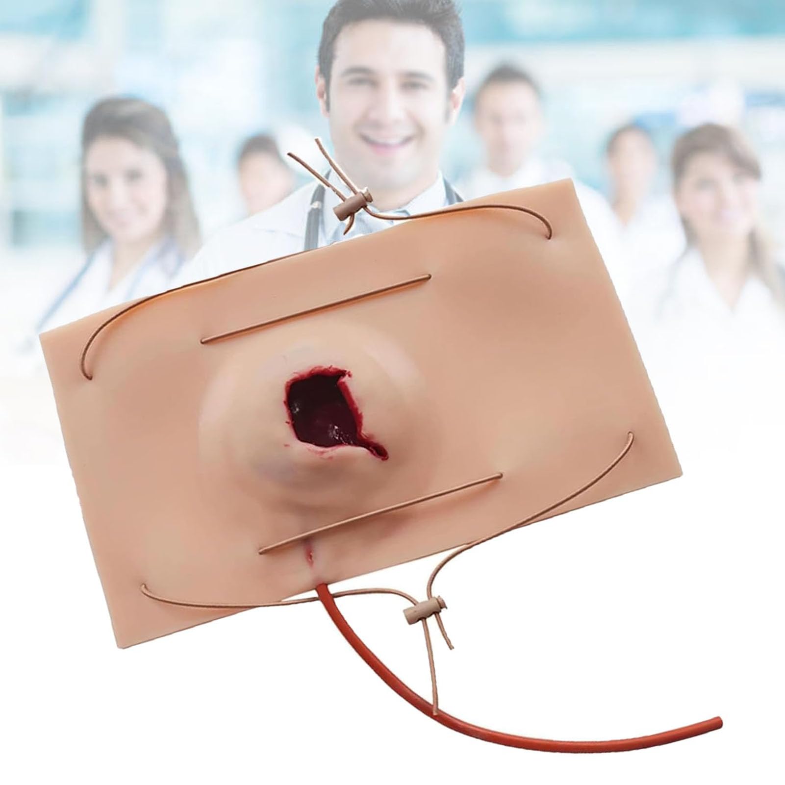 Modelos De Heridas para El Cuidado De Heridas | Simulador de Herida de Bala con Sangrado Arterial | Ejercicios de Sutura de Control de Hemorragias