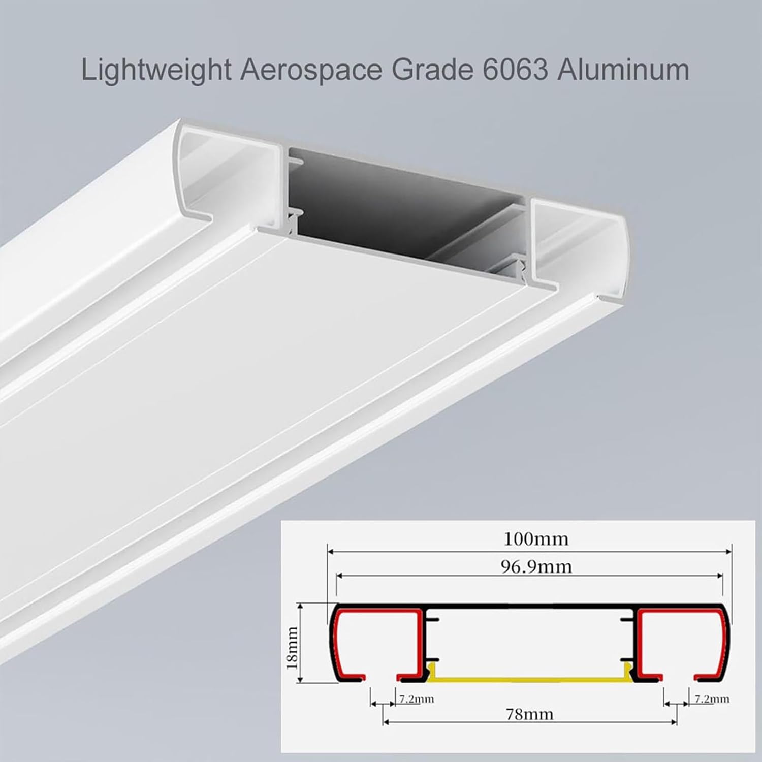 Heavy Duty Aluminum Double Curtain Track System - Ceiling Mounted, Silent Operation, Perfect for Living Room & Bathroom, Smooth Gliding Curtains, Easy Installation