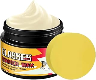 Glasses Lens Scratch Repair - Polishing Cream Set for Spectacle Care | Gentle Buffing Formula with Soft Applicator Pad, Cleaning for Eyewear Maintenance Step By Step