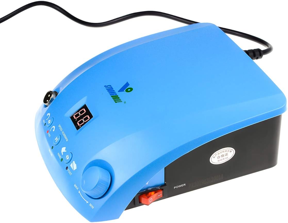 200W Electrical Non-Carbon Micromotor 50000RPM Electrical Polishing Lab Machine with Q9 Blue Polishing Handle