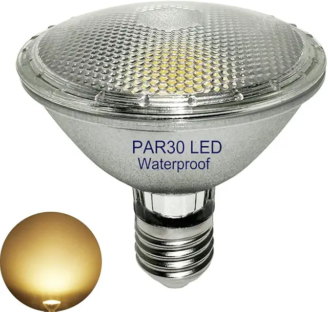 12W PAR30 LED Glühbirne E27, Warmweiß 3000K, Wasserdicht IP65, Nicht Dimmbar