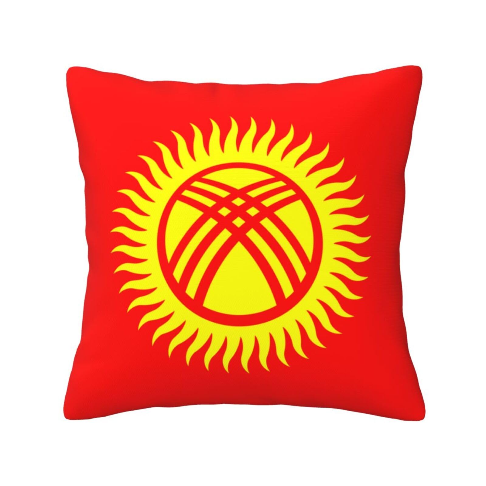SXZVVBN Flag of KyrgyzstanDecorative Square Sofa Cushion Covers