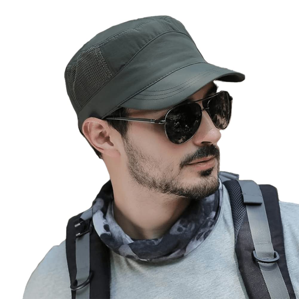 Pyrafox Gorras militares para hombre, 56-63 cm, XXL, impermeables, para mujer, con malla lateral