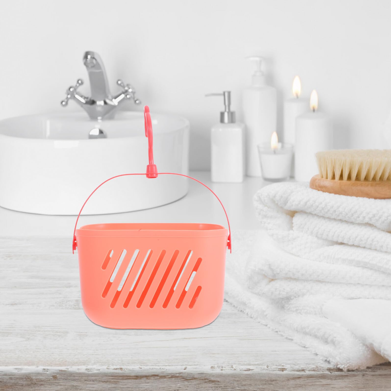 Zerodeko Cesta de Ducha Colgante con Ganchos, 2 Piezas de Plástico | Carga Robusta, Uso Versátil, para Cocina y Dormitorio, Materiales Resistentes, Diseño con Gancho