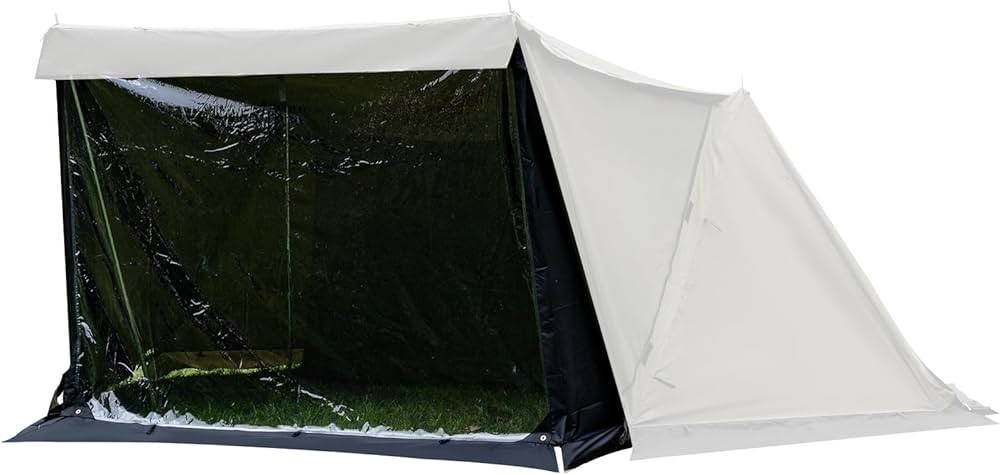 Amazon.co.jp: TOMOUNT パップテント用前幕 TC素材 陣幕 ポリコットン