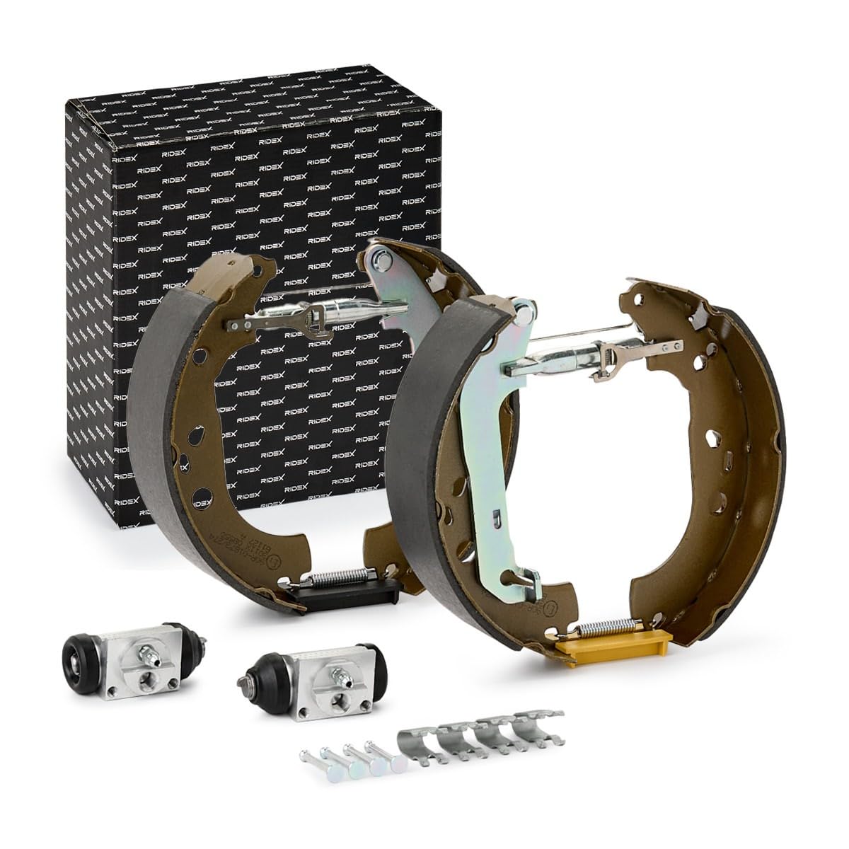 RIDEX 3859B0194 Kit frenos disco de tambor Trasero con palanca freno de mano Compatible con FORD Transit Connect V408 Furgoneta