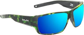 Bajio Vega Polarized Sunglasses - Large Fit - Full Wrap | Patent-pending LAPIS lenses - Ergo Rubber Inserts - Wide Sun Blocking Temples - Flex Hinges - Sun Ledge