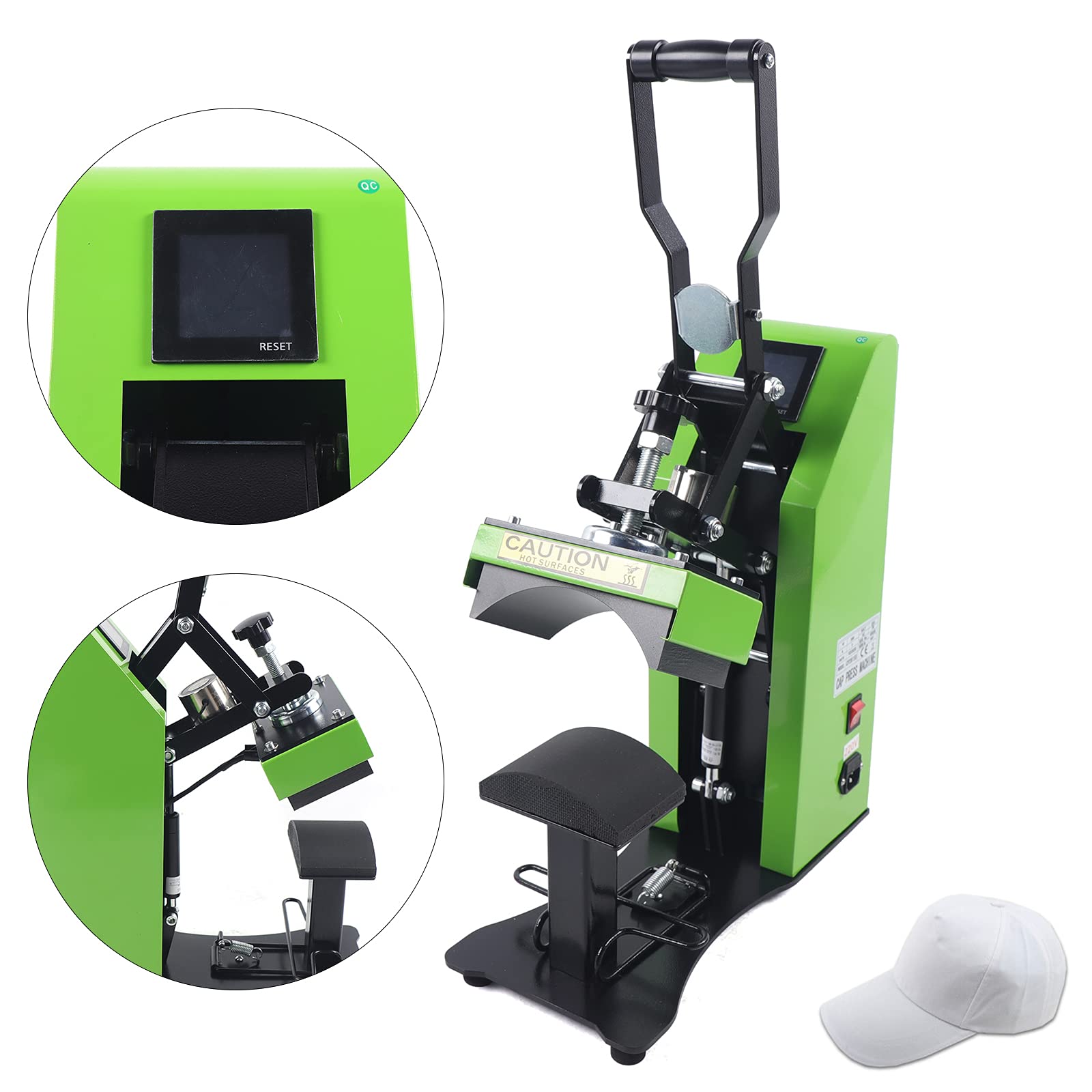 Amazon｜自動帽子ヒートプレス機、キャップヒートプレス機、キャップT