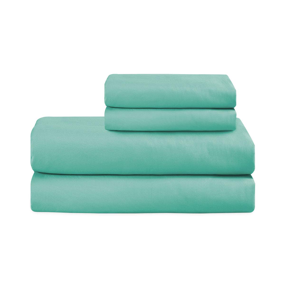 BASIC CHOICE Bed Sheet Set - Brushed Microfiber 1800 Ultra Soft Bedding - Wrinkle, Fade, Stain Resistant - 4 Piece (Turquoise, Full)