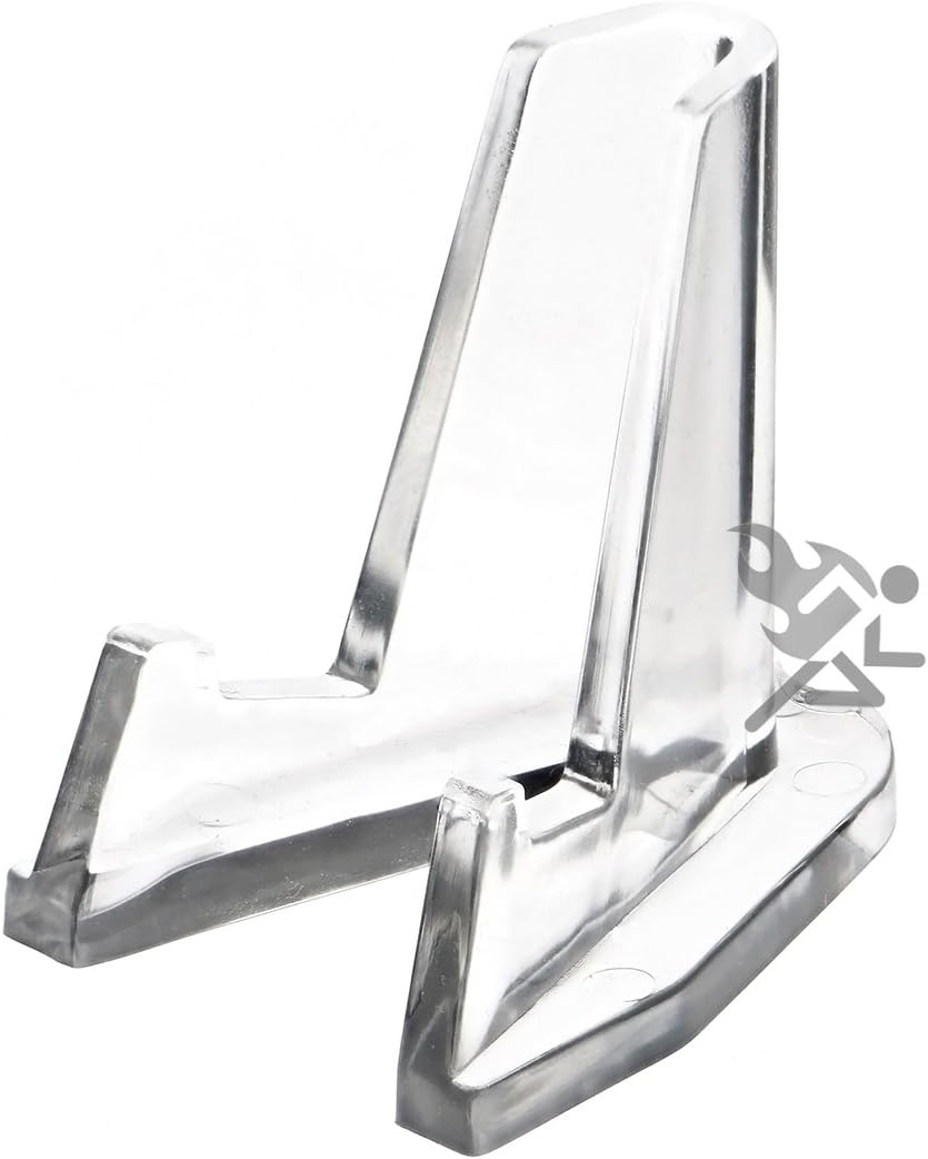 Small Display Stand Clear Acrylic Easel Holder for Coins, Lighters & Knife (Qty 15)