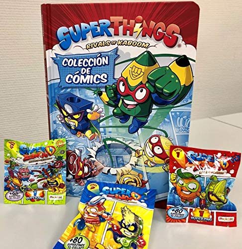 Libro del Coleccionista de Cmics Superthings + Sobrecitos con figuritas