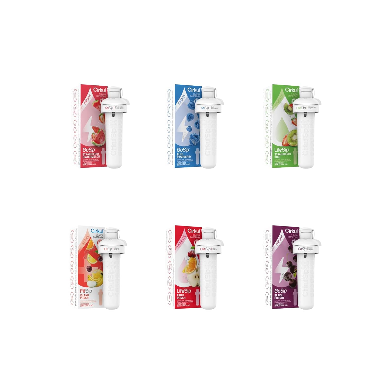 Cirkul Hydrate Flavor Cartridges Energy Drink Mix