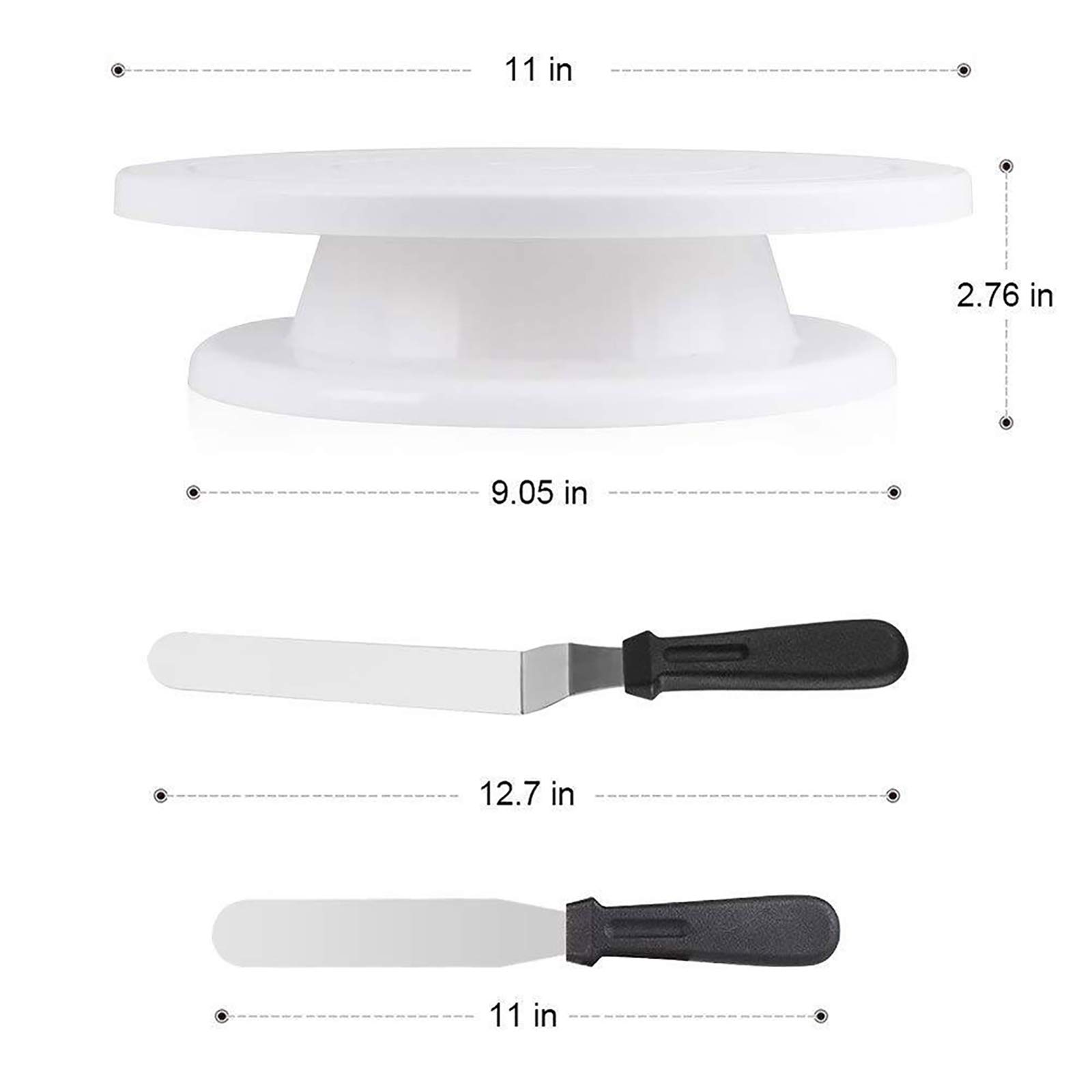 Set di 71 pezzi di accessori per la decorazione di torte, kit per la decorazione di cupcake e attrezzature per la cottura rotante, per giradischi, ugelli e sacchetti, spatola per glassa