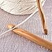 dophee 12PCS Tunisian Crochet Hook Set, 3-10mm Afghan Tunisian Carbonized Bamboo Knitting Needle with 1.2m/48in Tube Cable for Knitting Yarn, Weave Craft and Handcrafted Crocheting Projects
