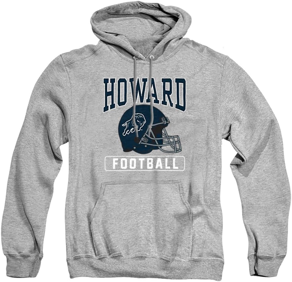 Howard University Official Football Helmet Unisex Adult Pull-Over Hoodie