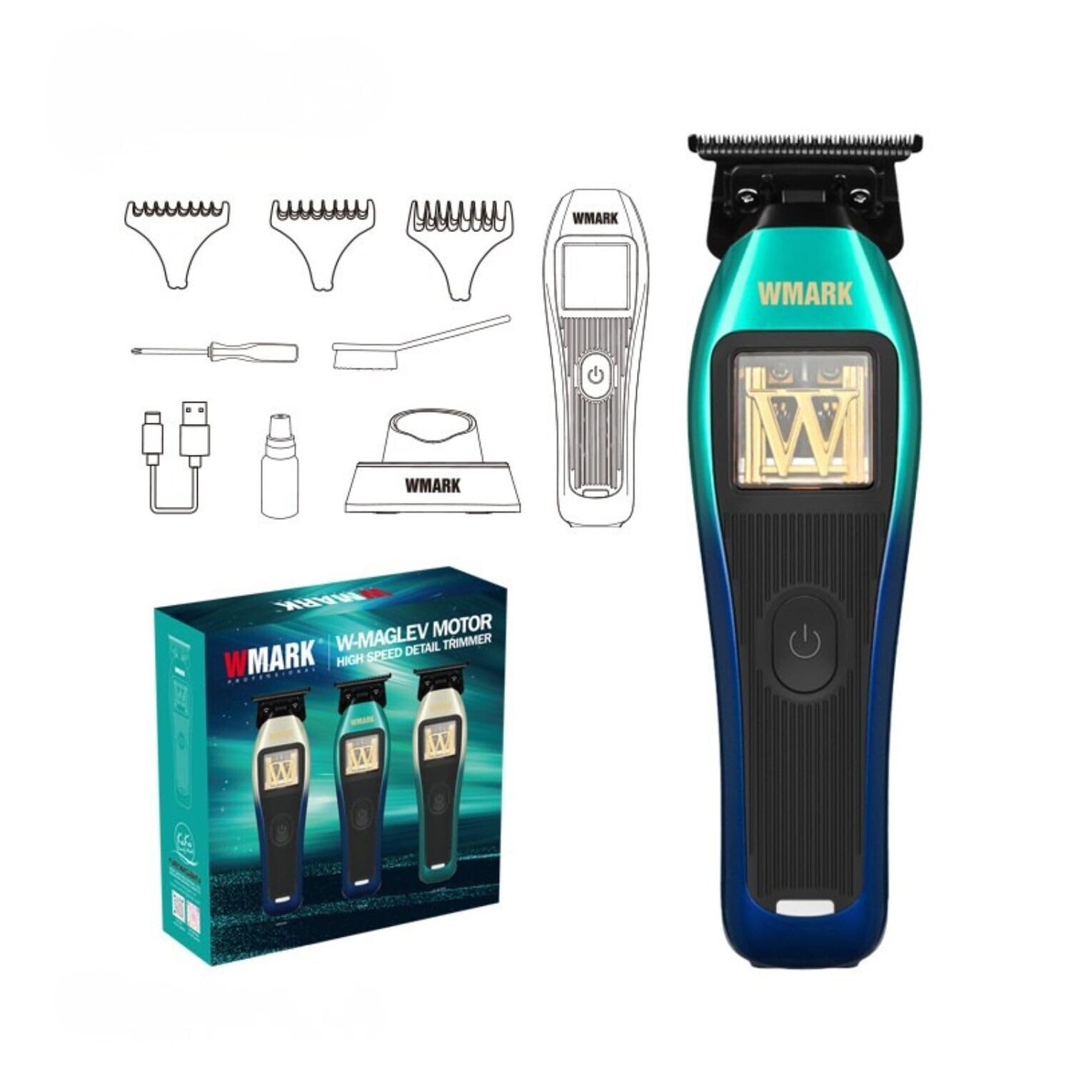WMARK NG-XT1 POLAR High Speed Detail Trimmer, 10000 RPM Maglev