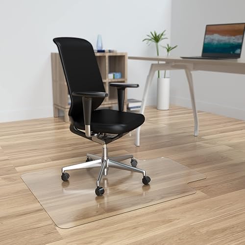 Miniatura 10 de Tapete grande para silla de oficina para suelo de madera dura, tapete transparente de 48 x 60 pulgadas para silla de oficina, tapete de silla de