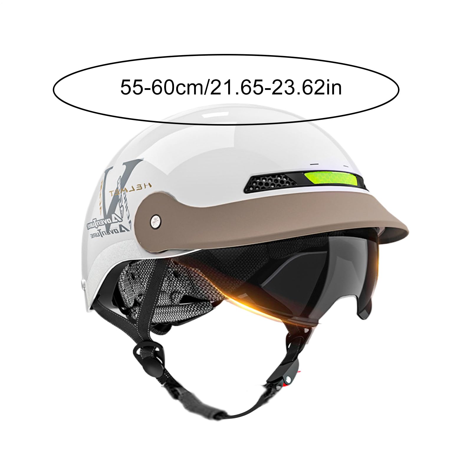 Casco de Motocicleta Abierto De Cierre Rápido De Protección