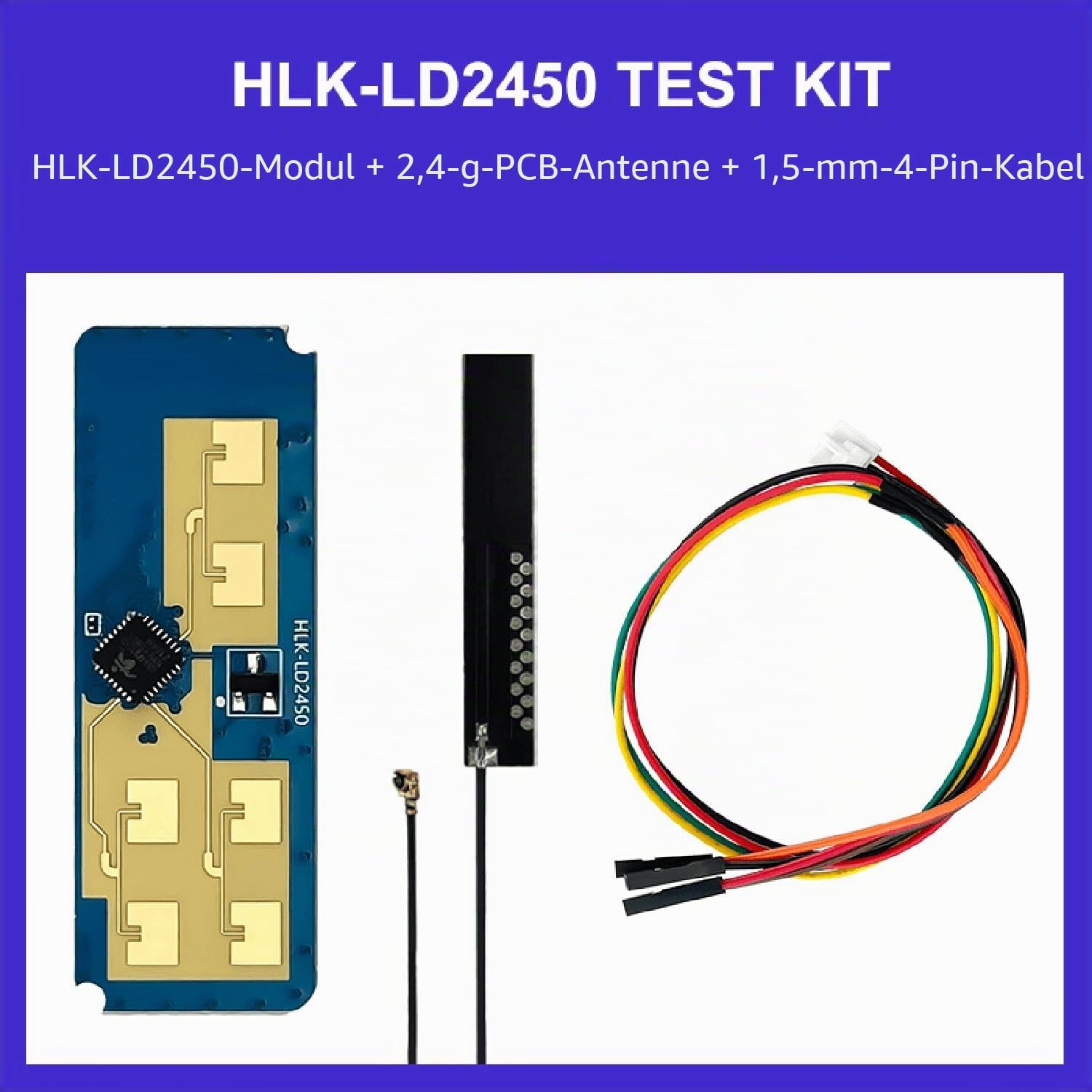 HLK-LD2450 24G Smart Home Wave Bewegung des menschlichen Körpers Target Tracking Sensormodul Radar Test Distanz Geschwindigkeit Langlebig