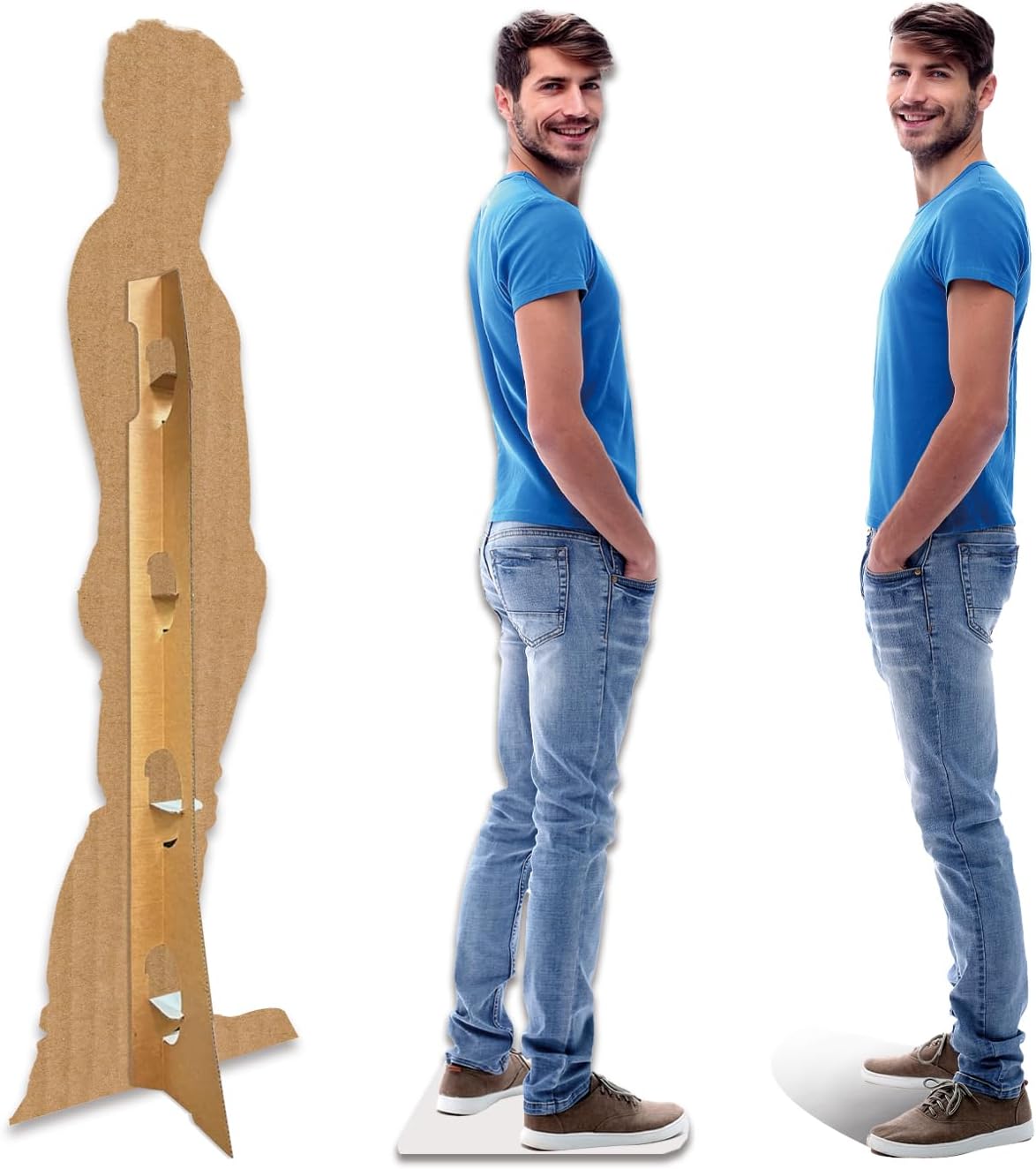 Custom Life Size Cardboard Cutout, Personalized Life-Size Stand-up Cutouts, Upload Your Photo, Best for Birthday, Party and Events