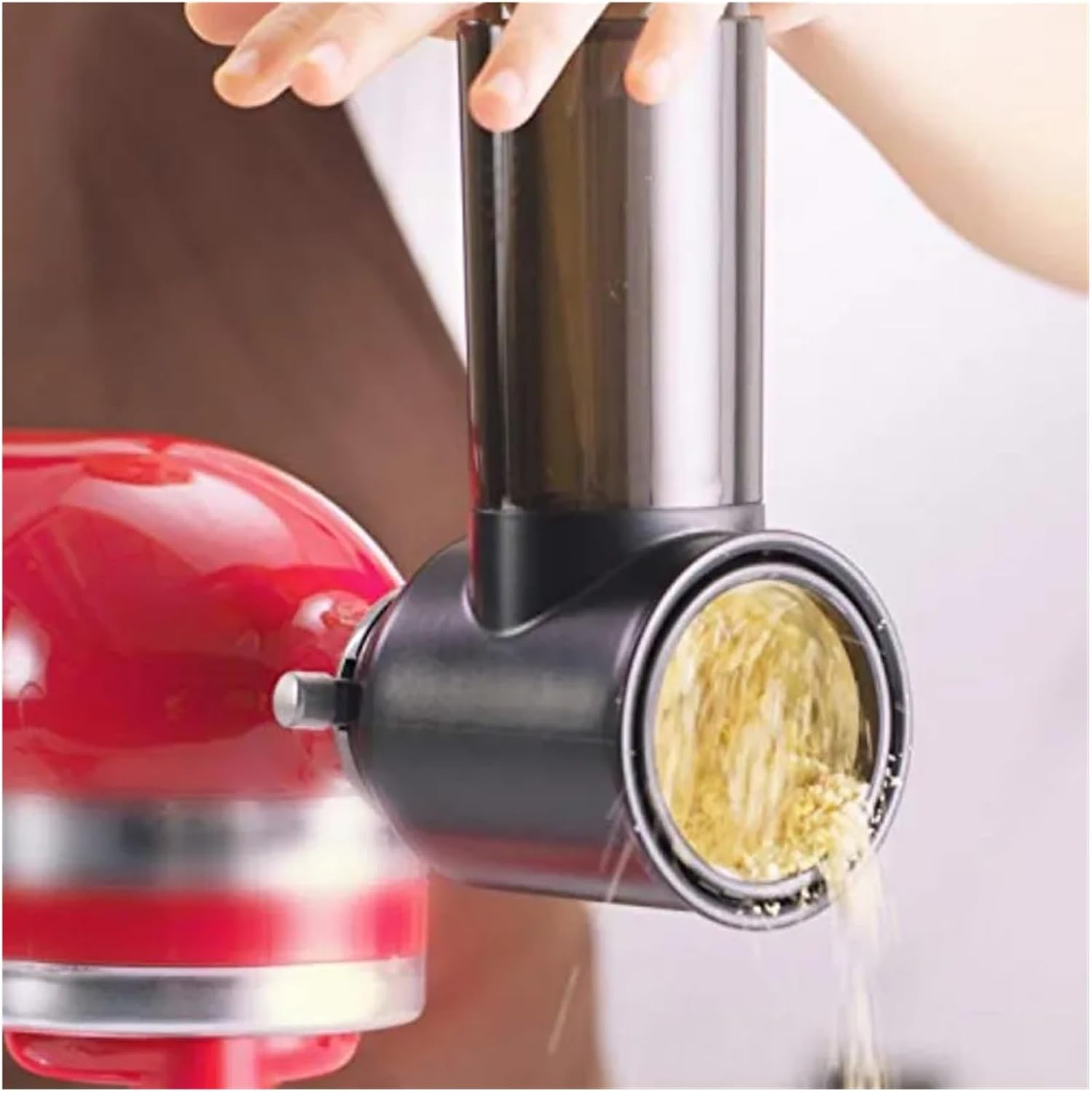 Slicer Shredder Attachments Stand Mixer Cheese Grater Attachment Aid, Slicer Accessories with 3 Blades