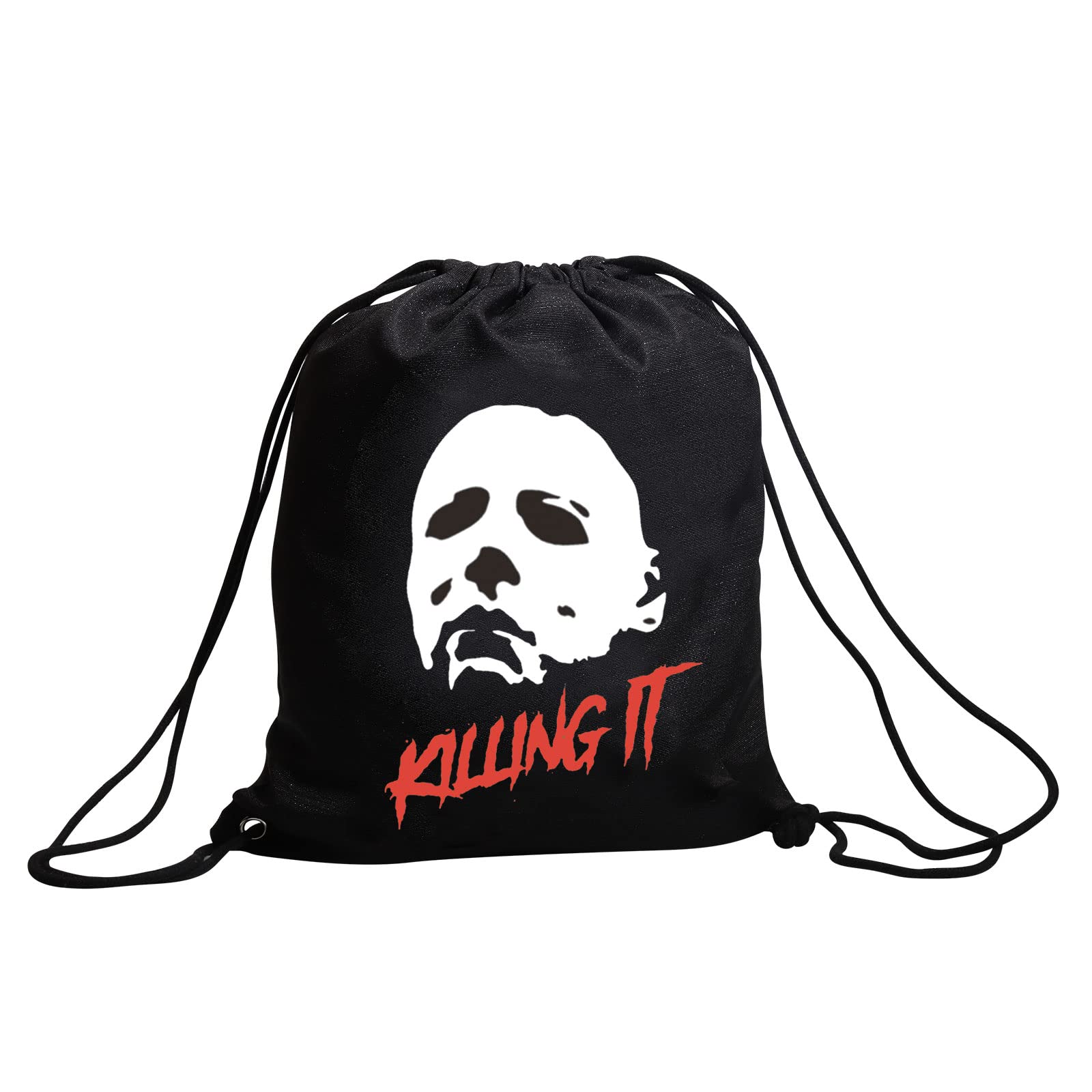 ZJXHPOHalloween Party Gift Horror Movie Lover Gift Killing It Drawstring Bag Bulk (killing backpack)
