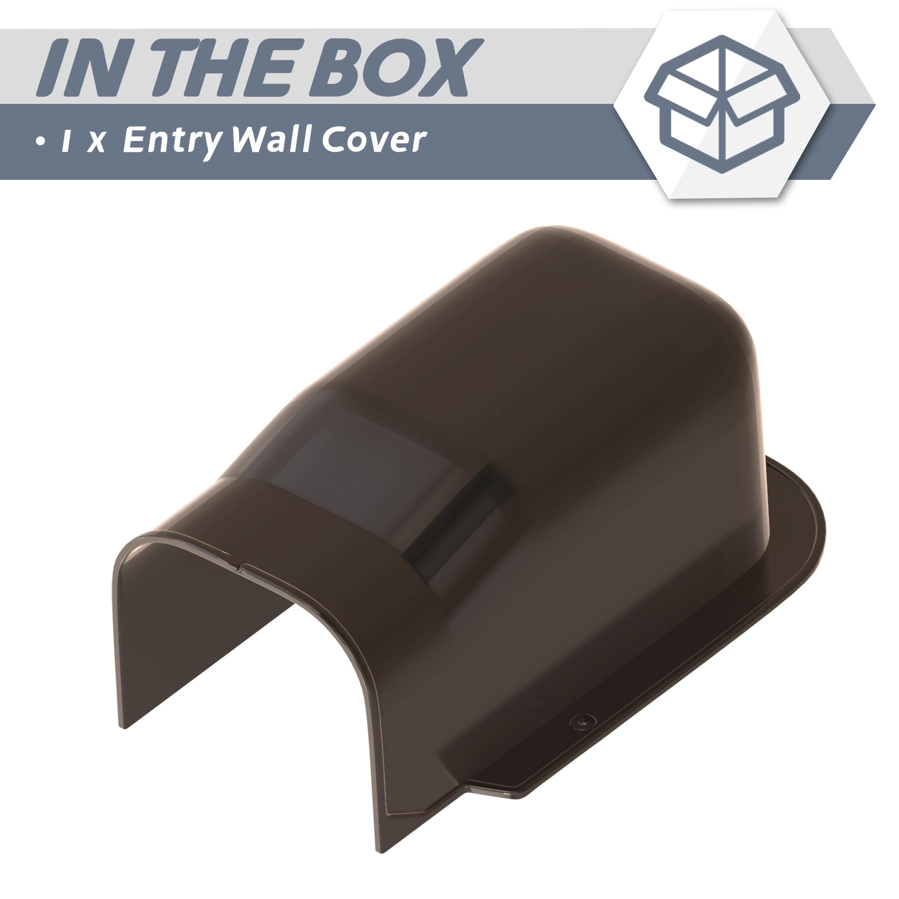 Tapa de entrada de pared de 3 pulgadas de ancho, accesorios de mini línea dividida, kit de cubierta para aire acondicionado mini split sin conductos, aire acondicionado central y sistema de 8