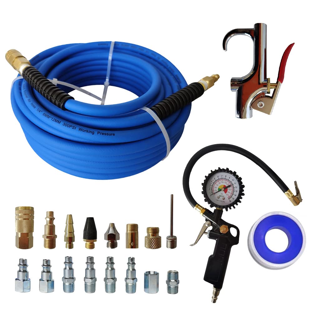 Manguera Híbrida De Compresor De Aire De 1/4 Pulgadas X 50 P | Cuotas Manguera Híbrida De Compresor De Aire De 1/4 Pulgadas X 50 P | Cuotas