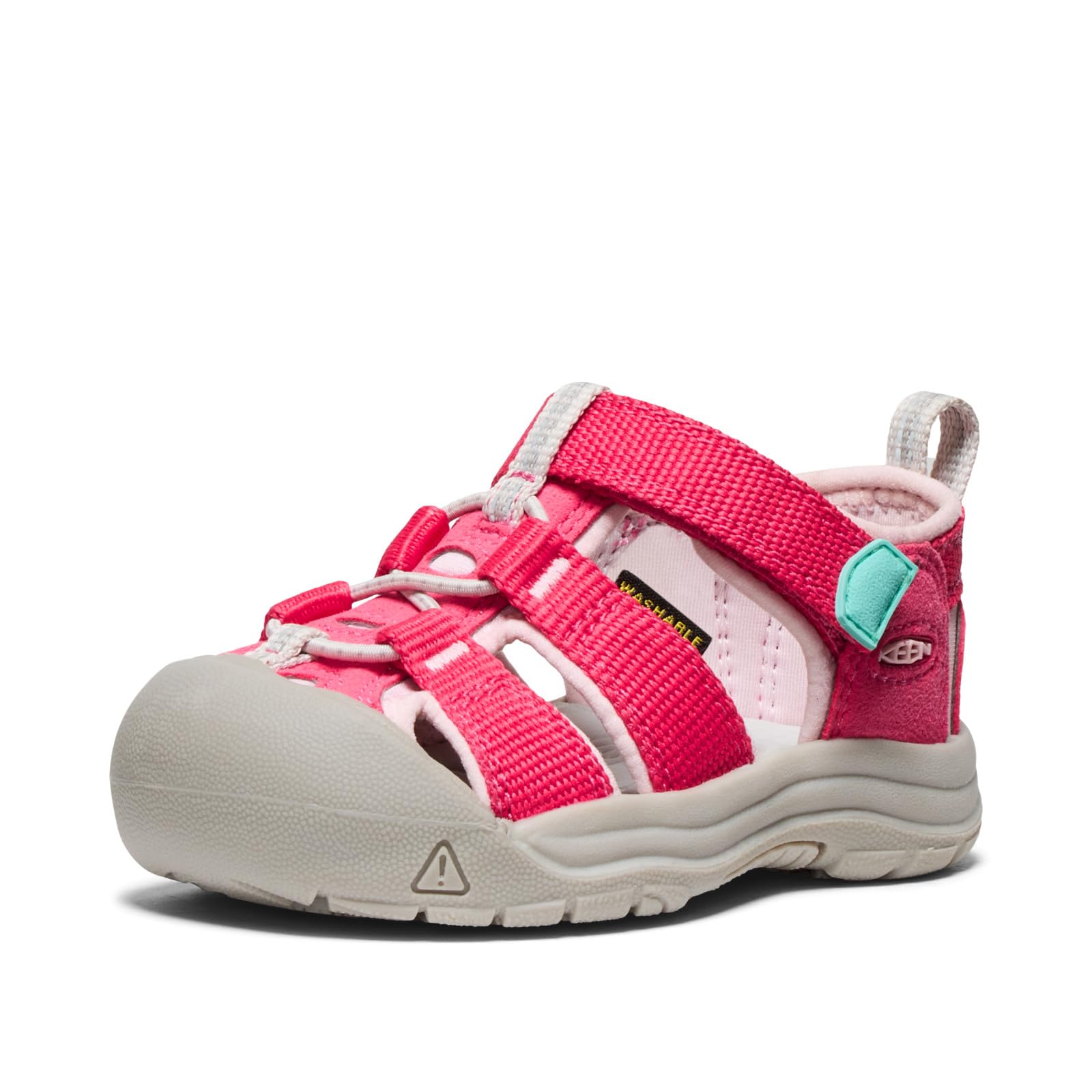 KEEN Unisex-Child Newport H2 Closed Toe Water Sandals, Raspberry/Giggle Pink, 6 CA