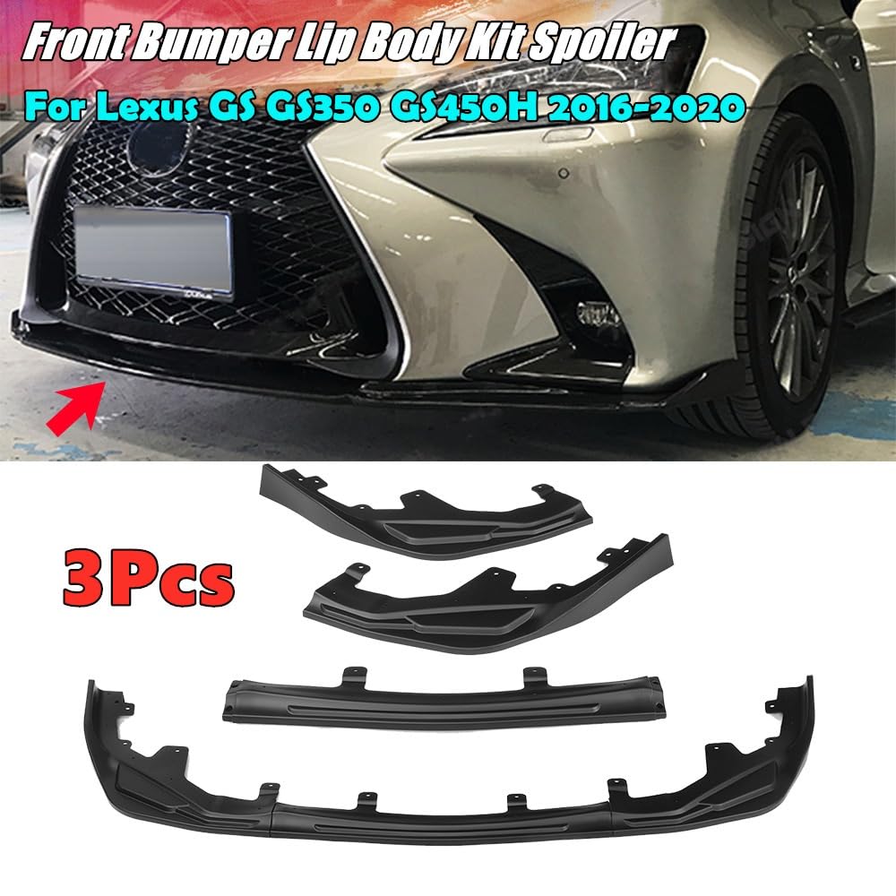 Uniwersalny spoiler Do Lexus GS GS350 2016 | 20203Pcs GS450H Przedni Dokładka przedniego zderzaka