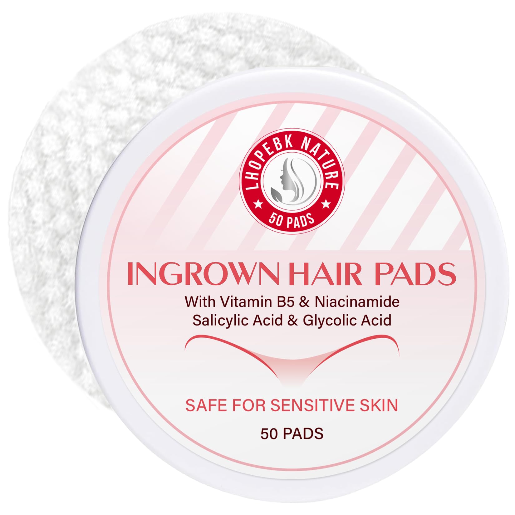 Ingrown Hair Treatment Pads: with BHA/AHA for Bikini Line