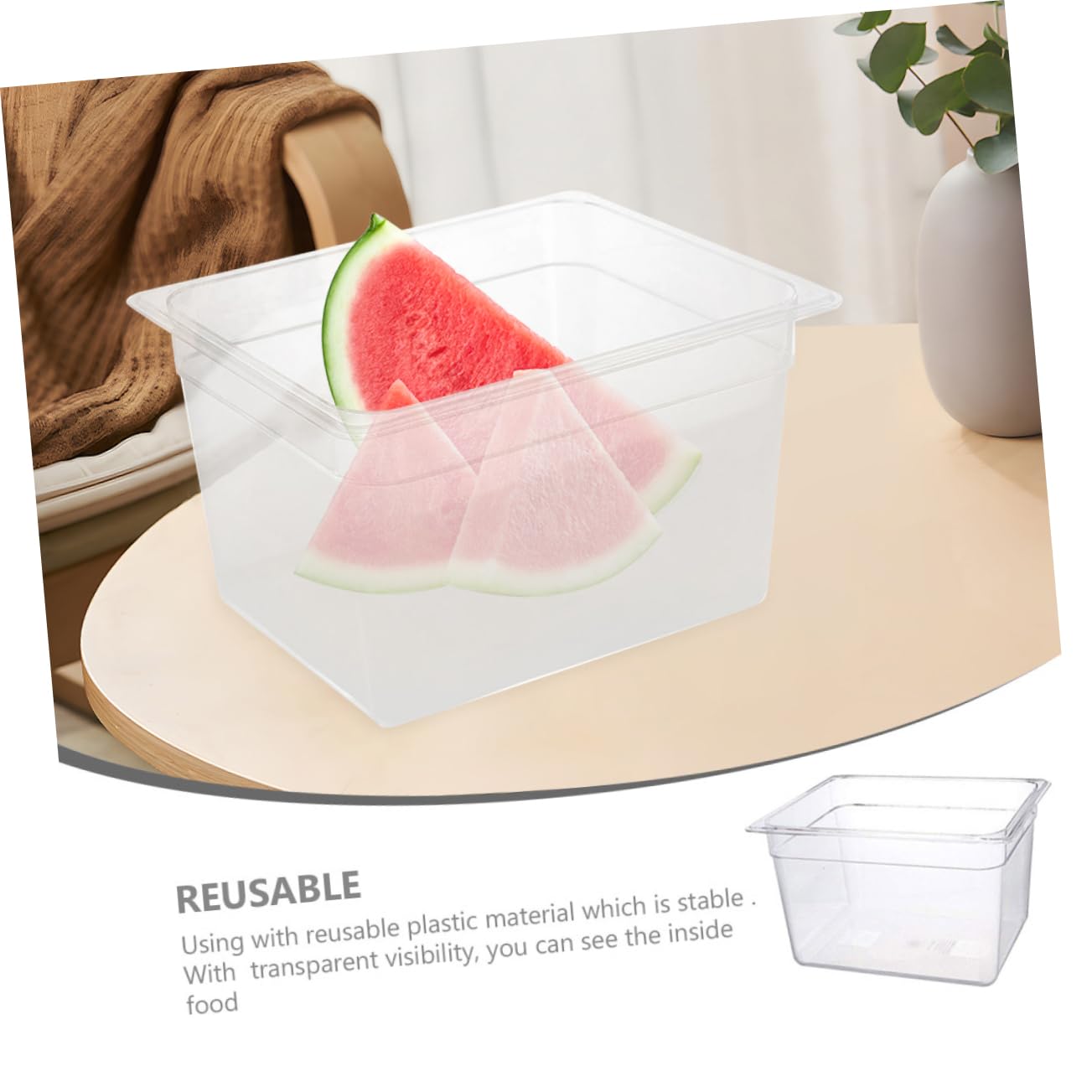 HOLIDYOYO Low-temperature Slow Cooker Container 2-in-1 Cooking and Storage Perfect for Slow Cooking Steak