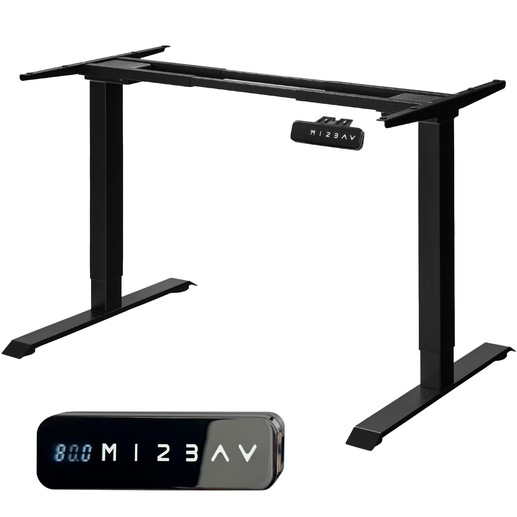 unycos - Marco de Escritorio Elevable Eléctrico con Doble Motor, Función de Memoria y Puertos USB-C, Ajustable en Altura 70-118cm y Ancho 90-160cm, Mesa de Ordenador para 120 kg (Negro, Core Dual)