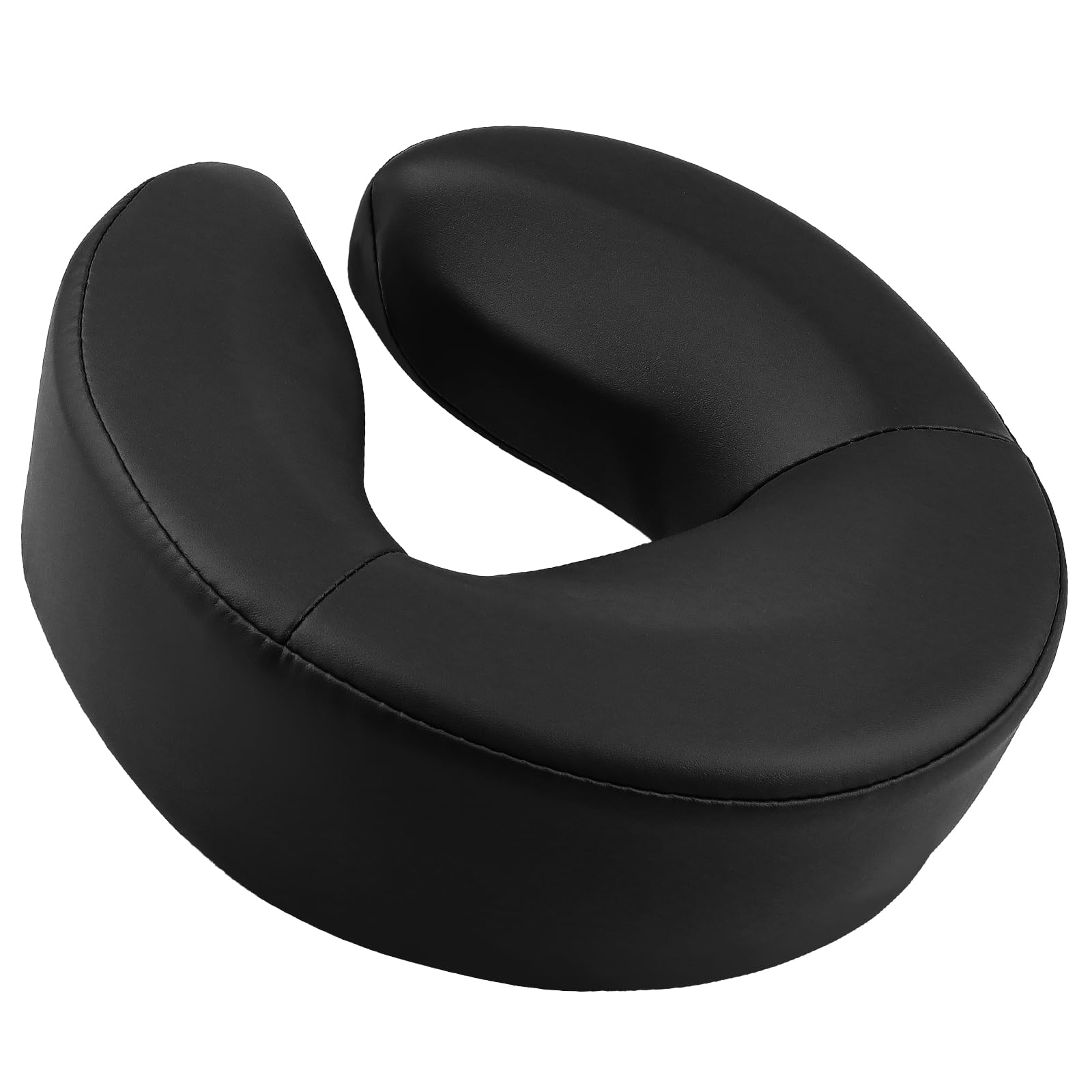 EBANKU Massage Face Cradle Cushion for Massage Tables, Universal Crescent Headrest Face Rest Neck Head Cushion Pillow for Massage Chairs Spa Bed (Black)