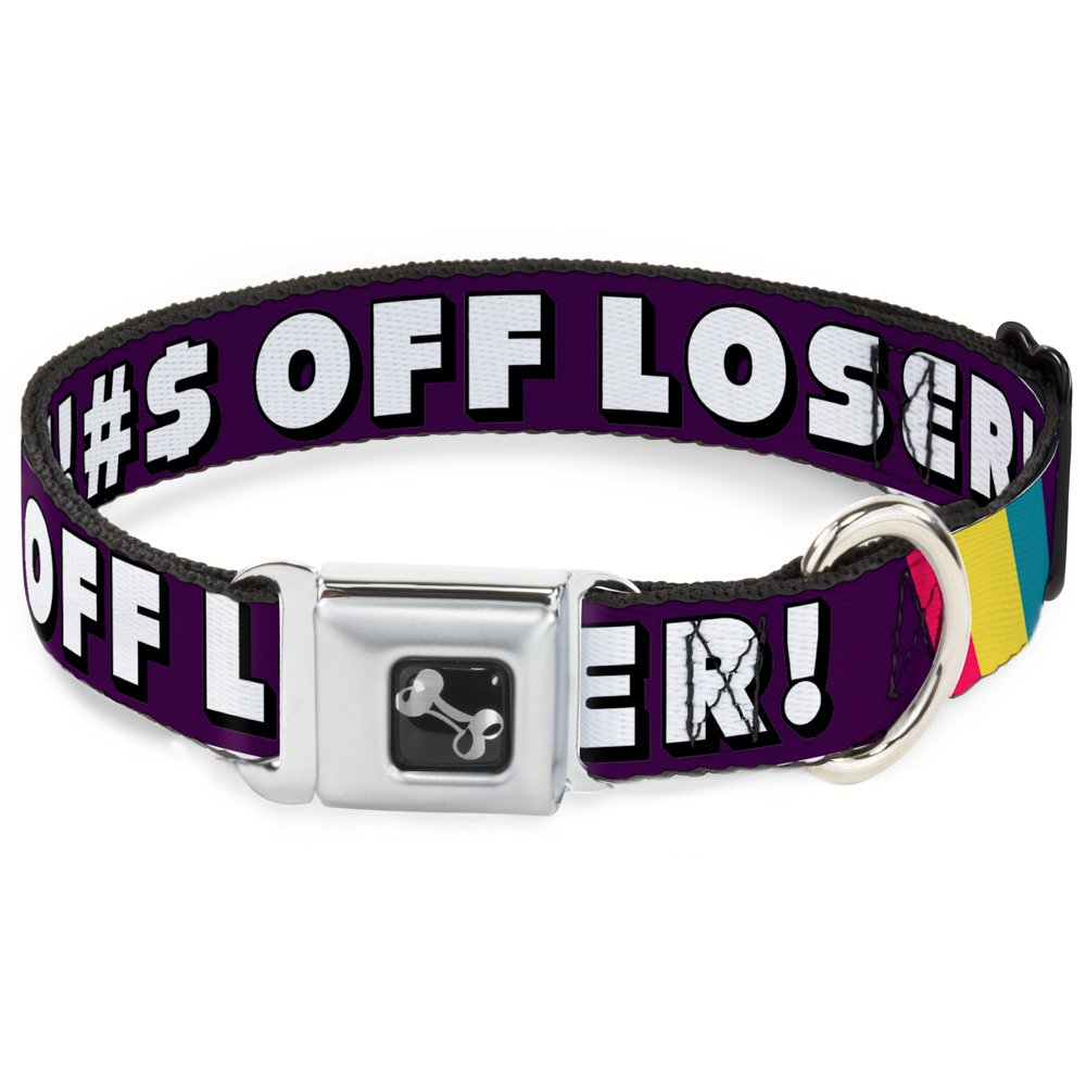 Collier pour grand chien Buckle Down Dc-w30653-l anti ouverture violet L